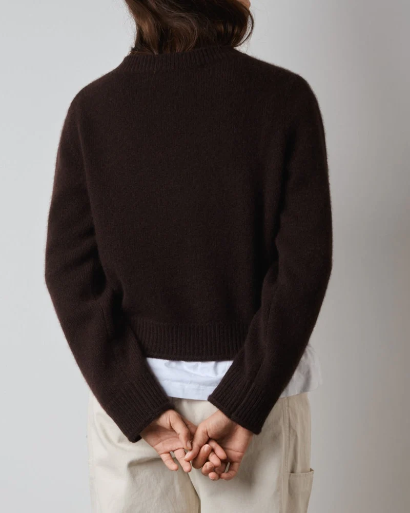 Merci - Pull Charlotte - Marron Foncé