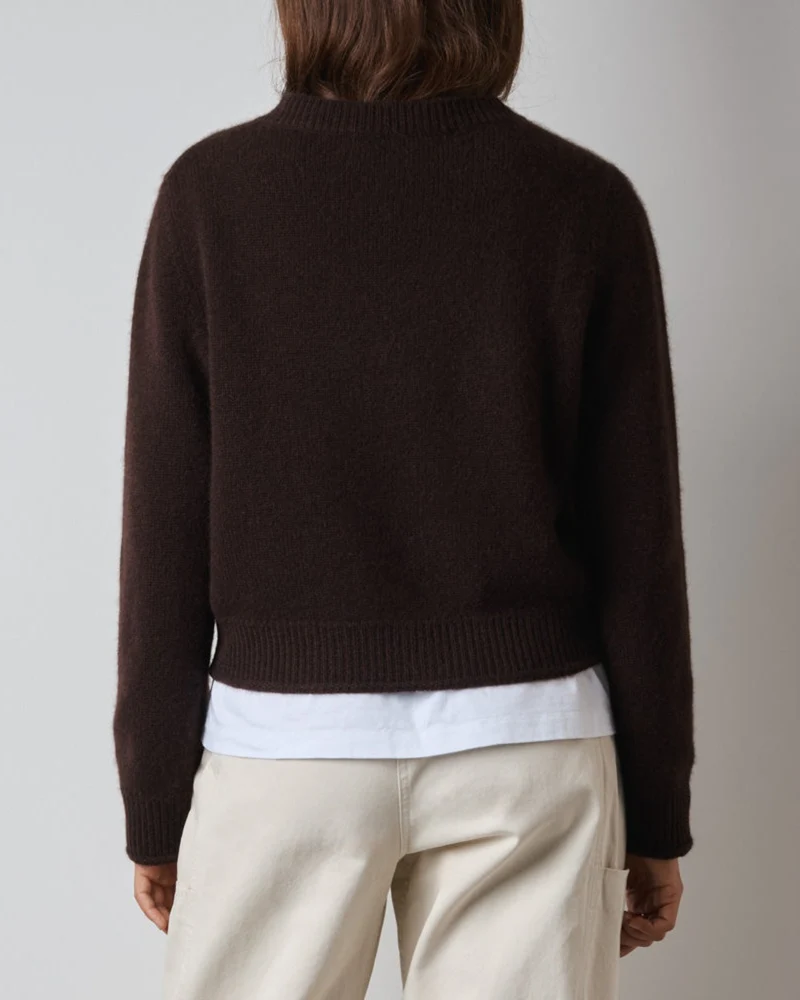 Merci - Pull Charlotte - Marron Foncé