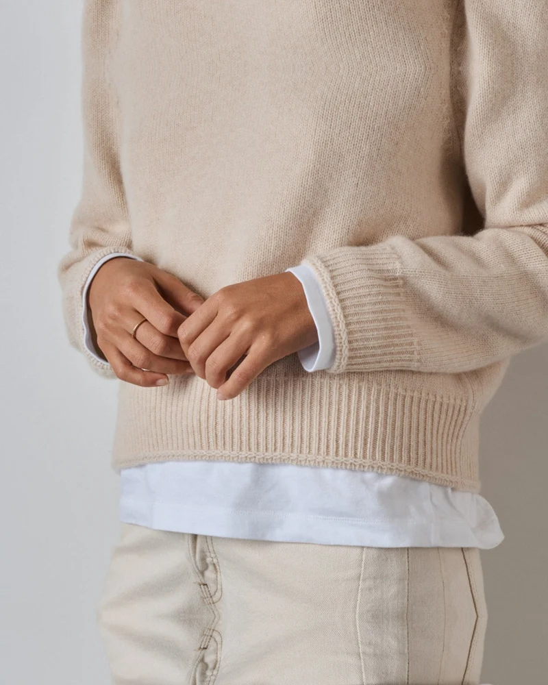 Merci - Pull Charlotte - Blanc Cassé