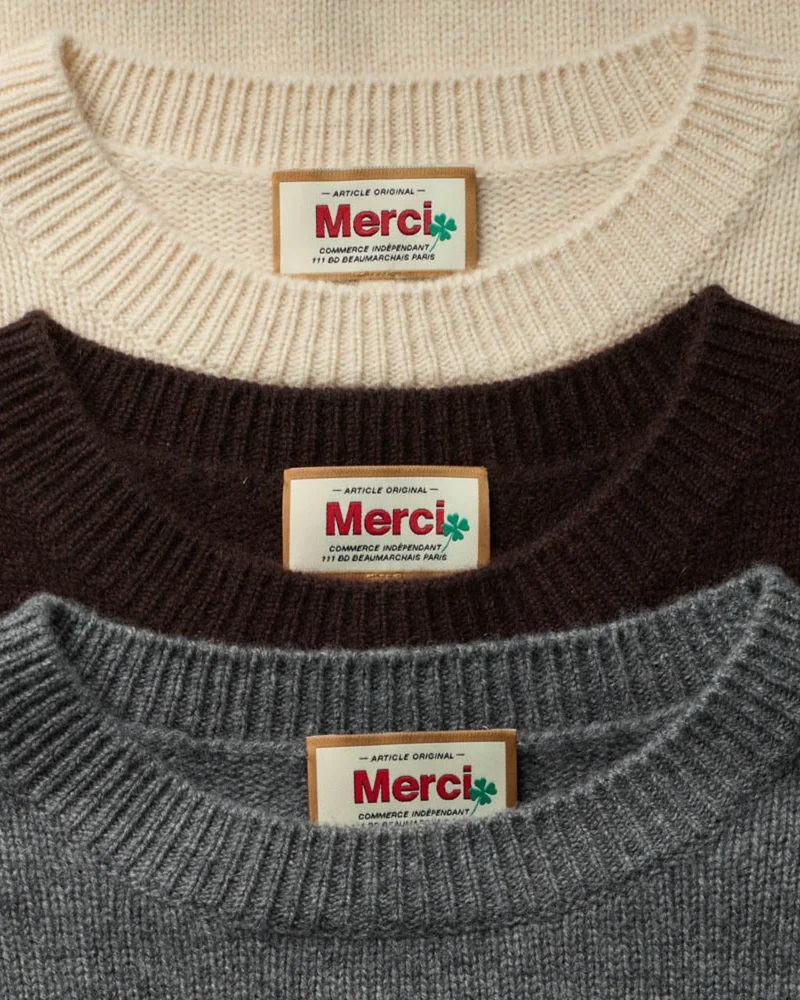 Merci - Pull Charlotte - Blanc Cassé