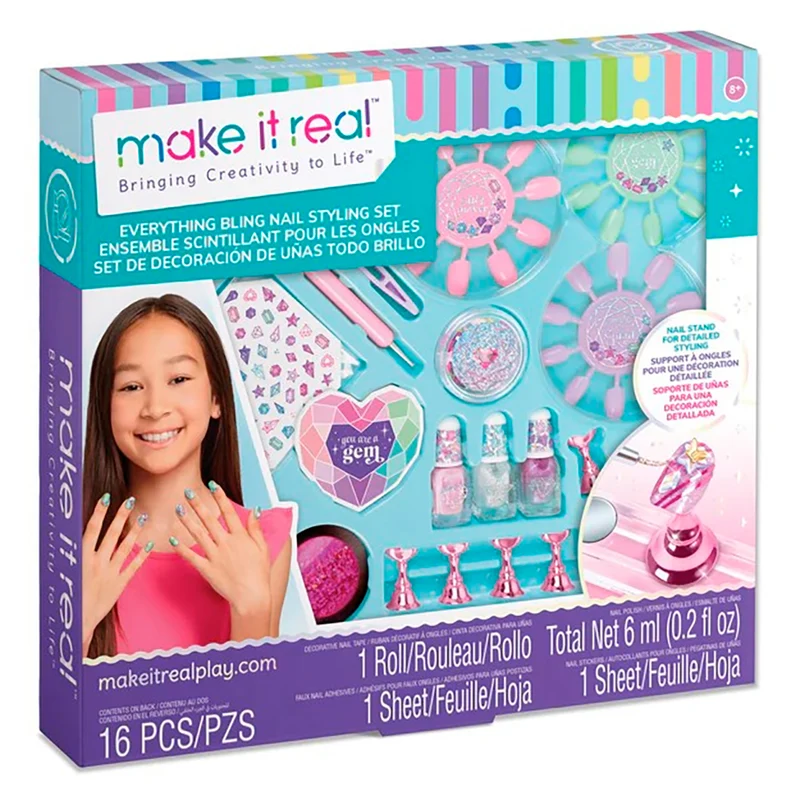 Ensemble scintillant pour les ongles
