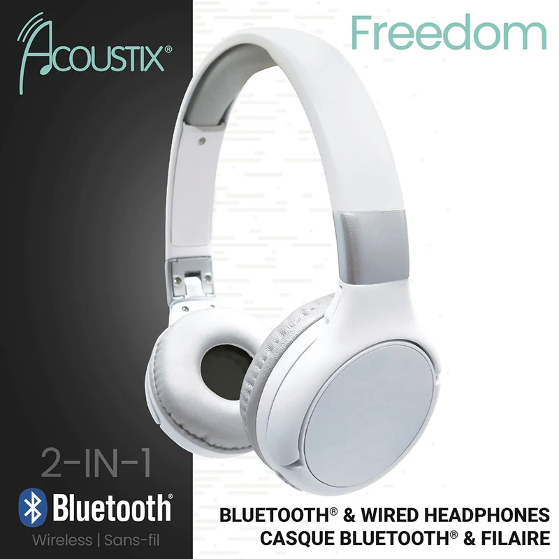 Casque 2 en 1 Bluetooth® et Filaire - Blanc