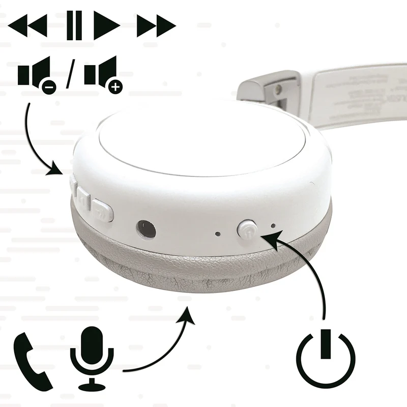 Casque 2 en 1 Bluetooth® et Filaire - Blanc