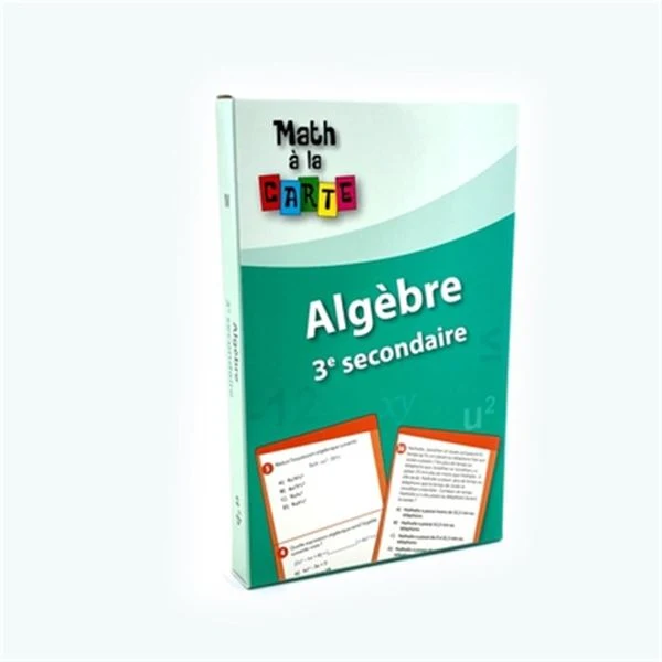 Algèbre - 3e secondaire - Match à la carte