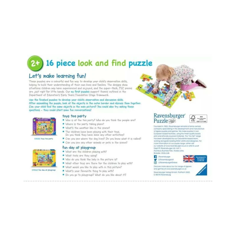 My First Puzzles - Fun Day at Playgroup Floor (16 pcs)