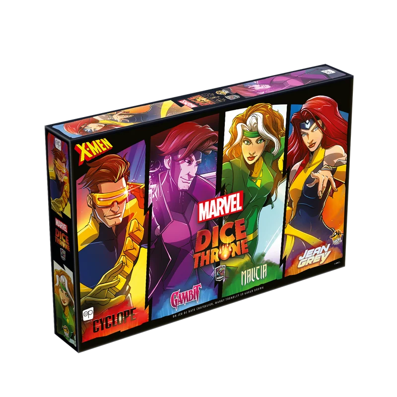 Marvel Dice Throne X-Men, Cyclops, Gambit, Rogue,