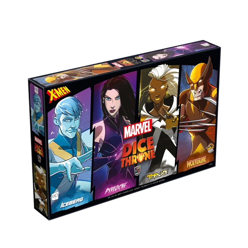 Marvel Dice Throne X-Men Ice Man, Wolverine,