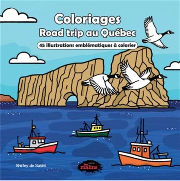 Road trip au Québec 45 illustrations à colorier