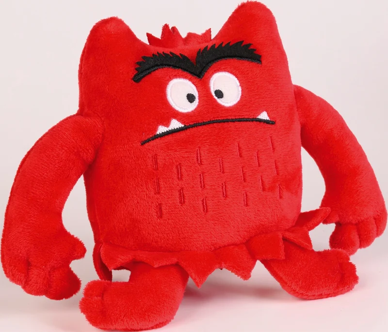 La Couleur des émotions mini peluche monstre rouge
