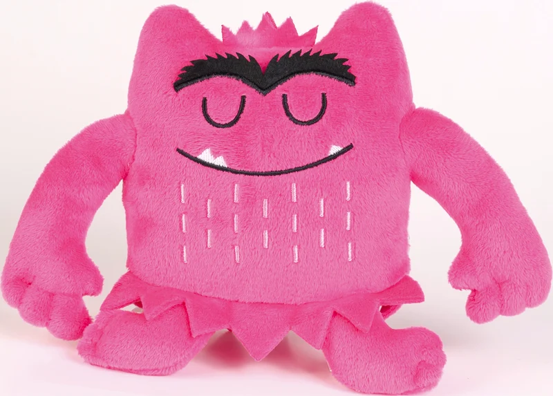 La Couleur des émotions mini peluche monstre rose