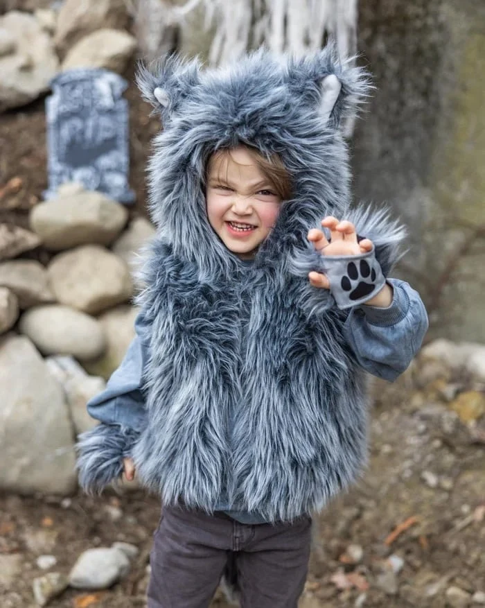 Veste de grand méchant loup avec gants