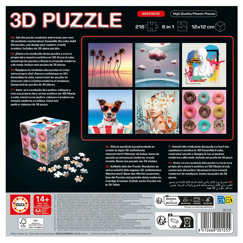 3D Puzzle Cube - Aesthetic