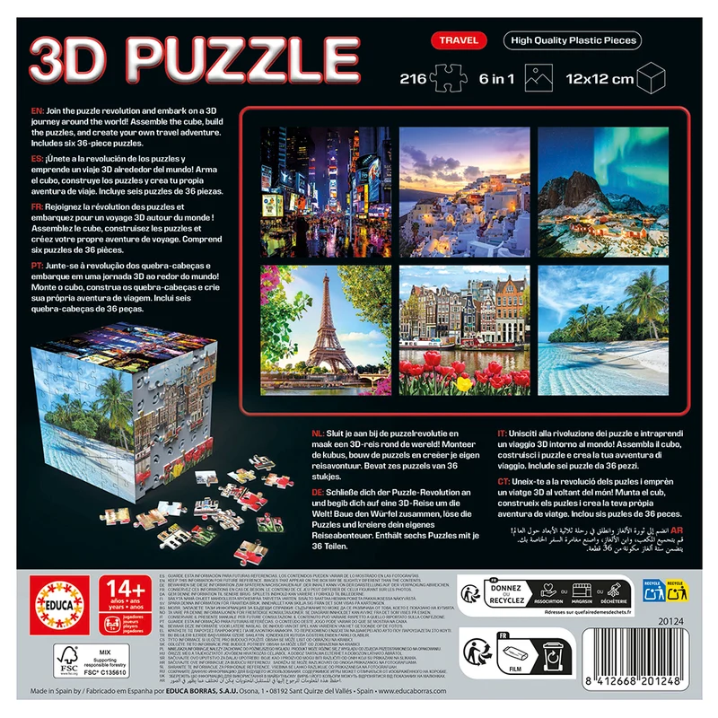 3D Puzzle Cube - Voyage