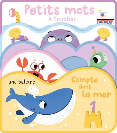 Je compte dans la mer à toucher