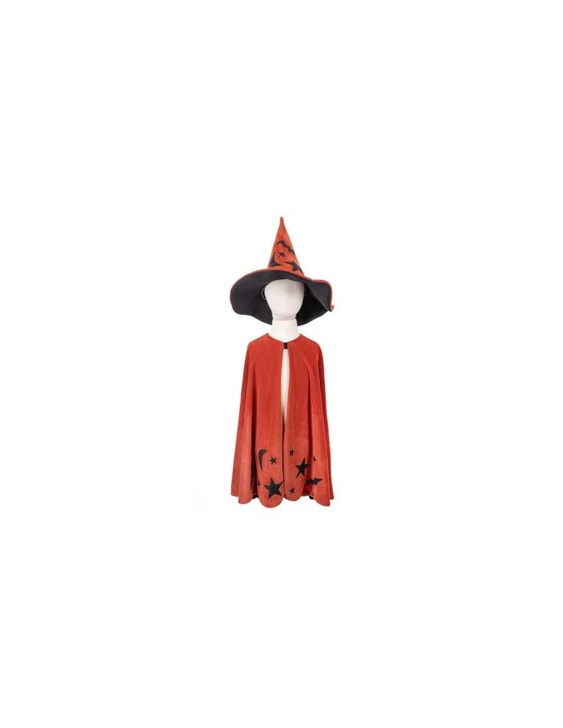 Cape et chapeau de sorcier 2-7 ans