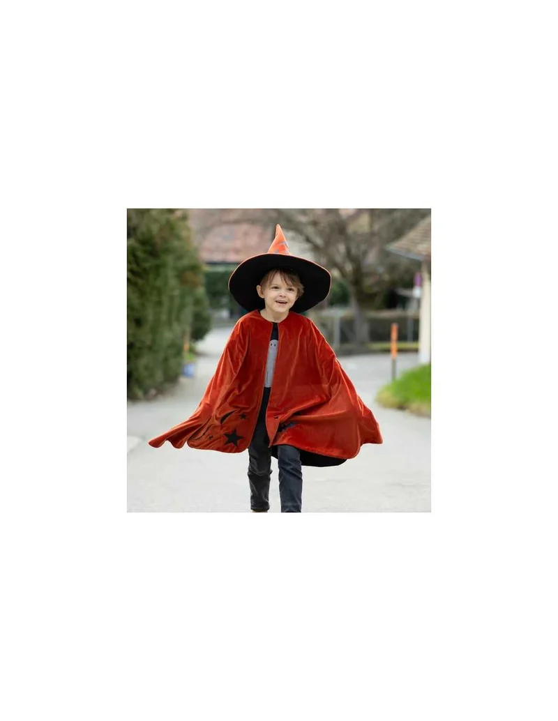 Cape et chapeau de sorcier 2-7 ans