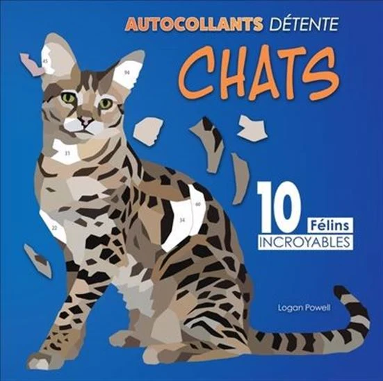 Autocollants détente Chats 10 félins incroyables