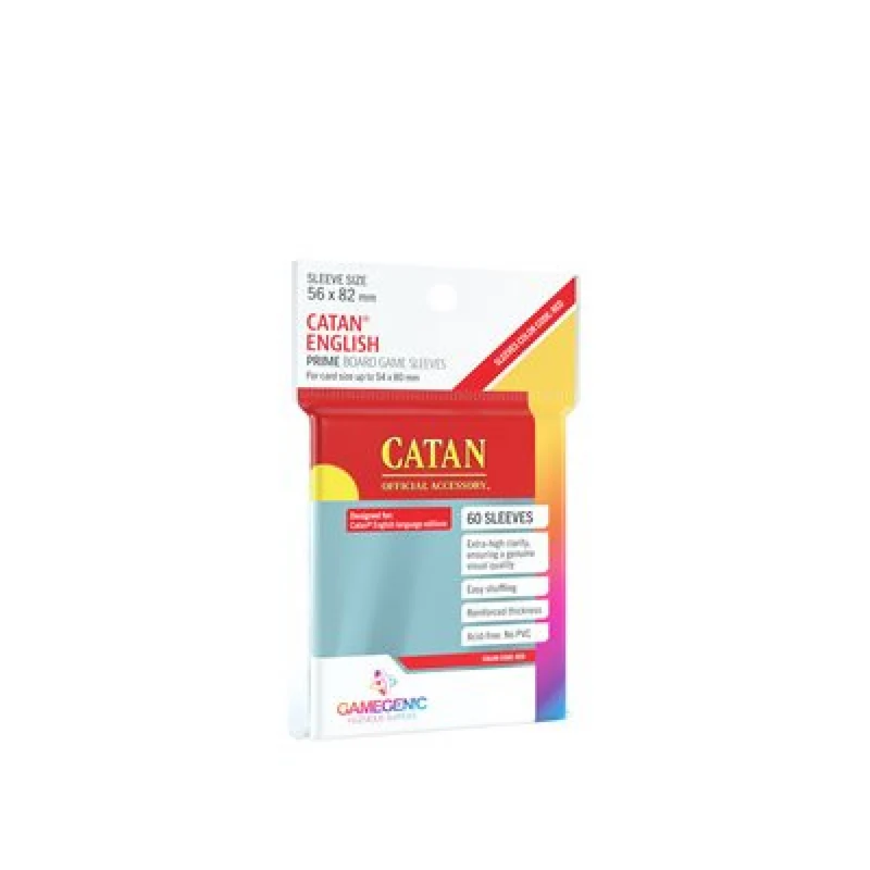 Gamegenic Game Sleeves: Prime Catan-Sized 56x82mm (60)