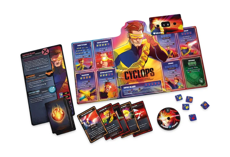 Marvel Dice Throne: X-men - Cyclops, Gambit, Rogue and Jean Grey (EN)