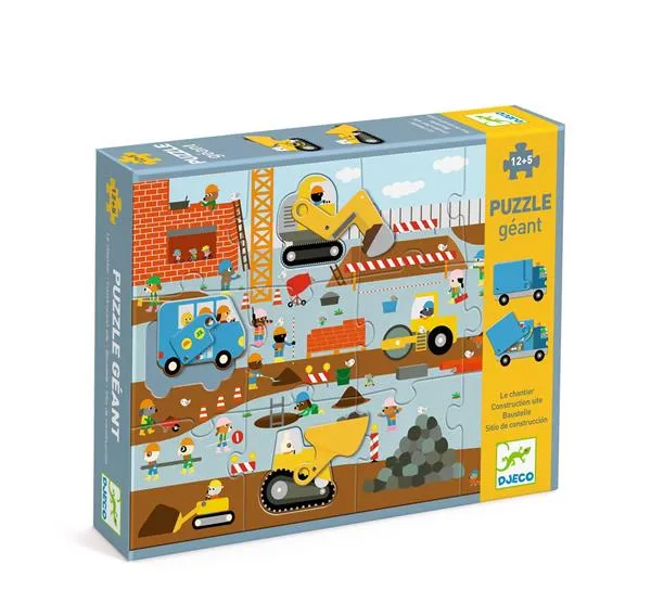 Puzzle Géant - Le chantier 12 pièces
