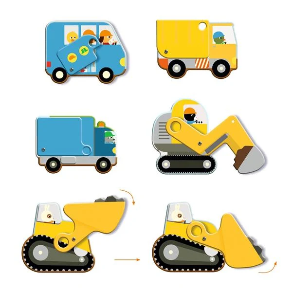 Puzzle Géant - Le chantier 12 pièces