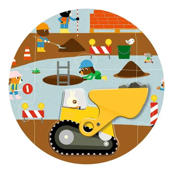 Puzzle Géant - Le chantier 12 pièces