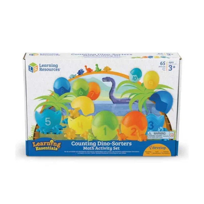 Jeu d'activités mathématiques - Dino-Sorters - Counting Math Activity Set (ML)