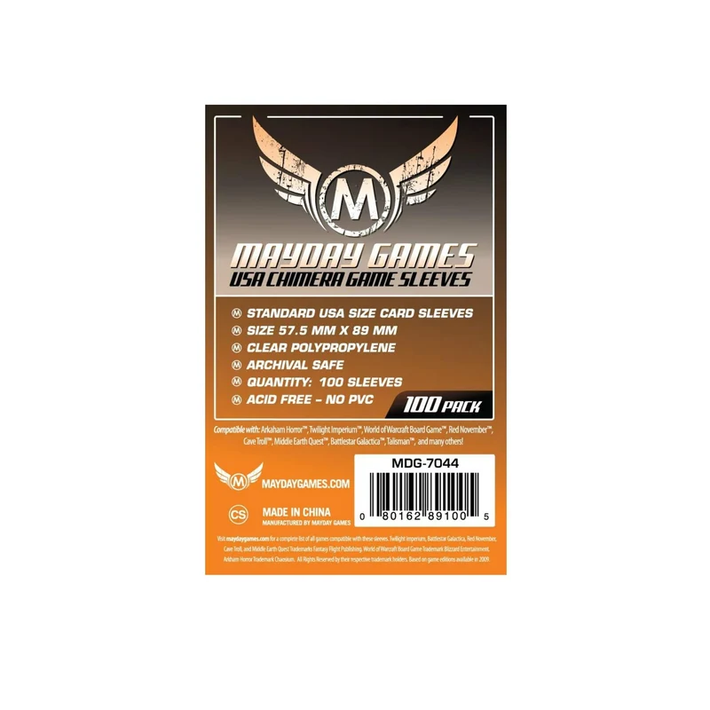 Sleeves: Games USA Chimera 57.5x89mm (100)
