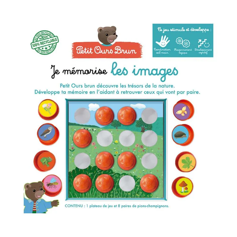 Petit ours brun - Je mémorise les images (FR)