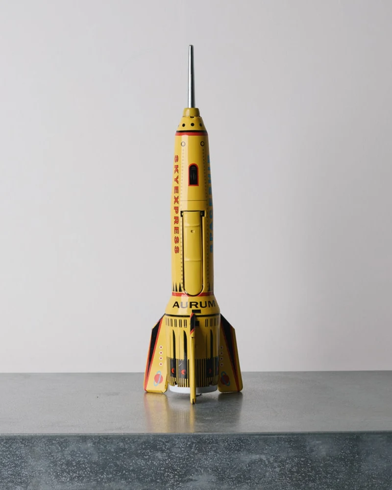 Die Blechfabrik - Jouet - Fusée Spatiale Jaune