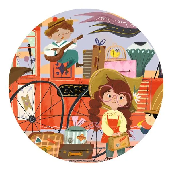 Puzzle silhouette - Le voyage de Mia, 36 pièces