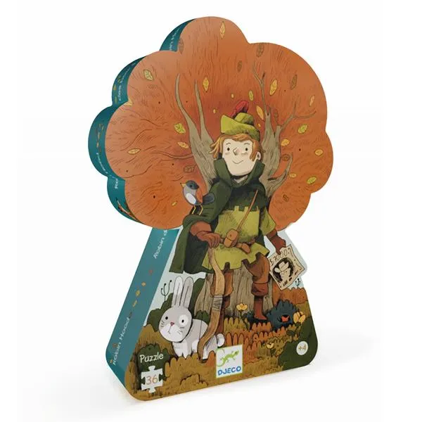 Puzzle silhouette - Robin des bois, 36 pièces