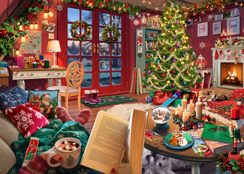 Une retraite de Noël confortable, 500 pièces