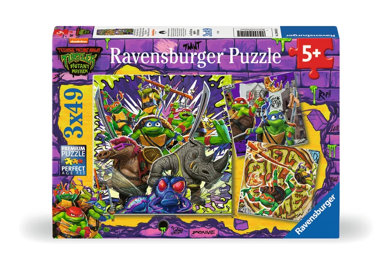 Les tortues Ninja, TMNT, 3 x 49 pièces