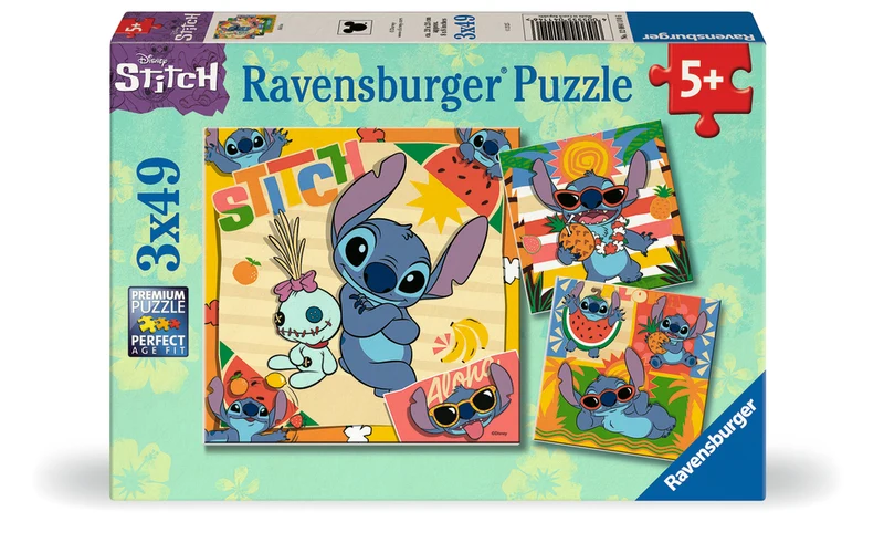 Disney Stitch 3 X 49, 3 x 49 pièces