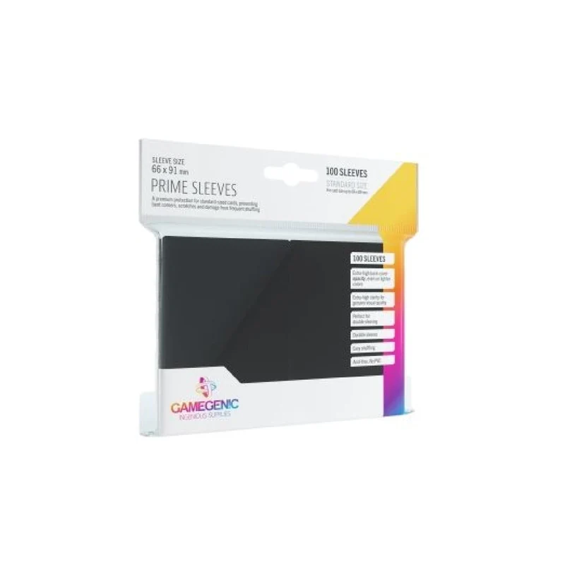 Gamegenic Game Sleeves: Prime Black 66x91mm (100)