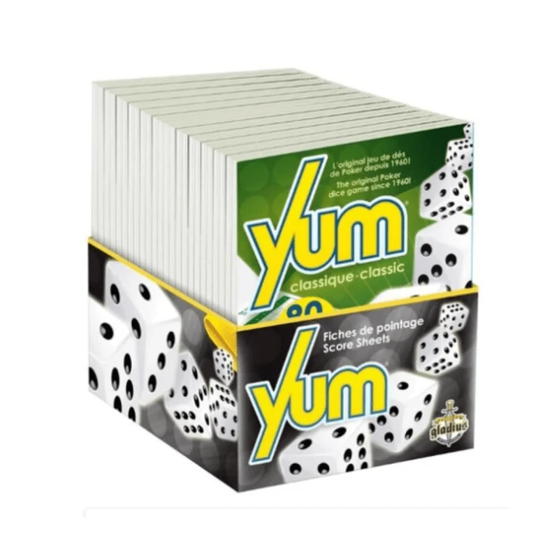 Yum bloc fiches de pointage (1x80)