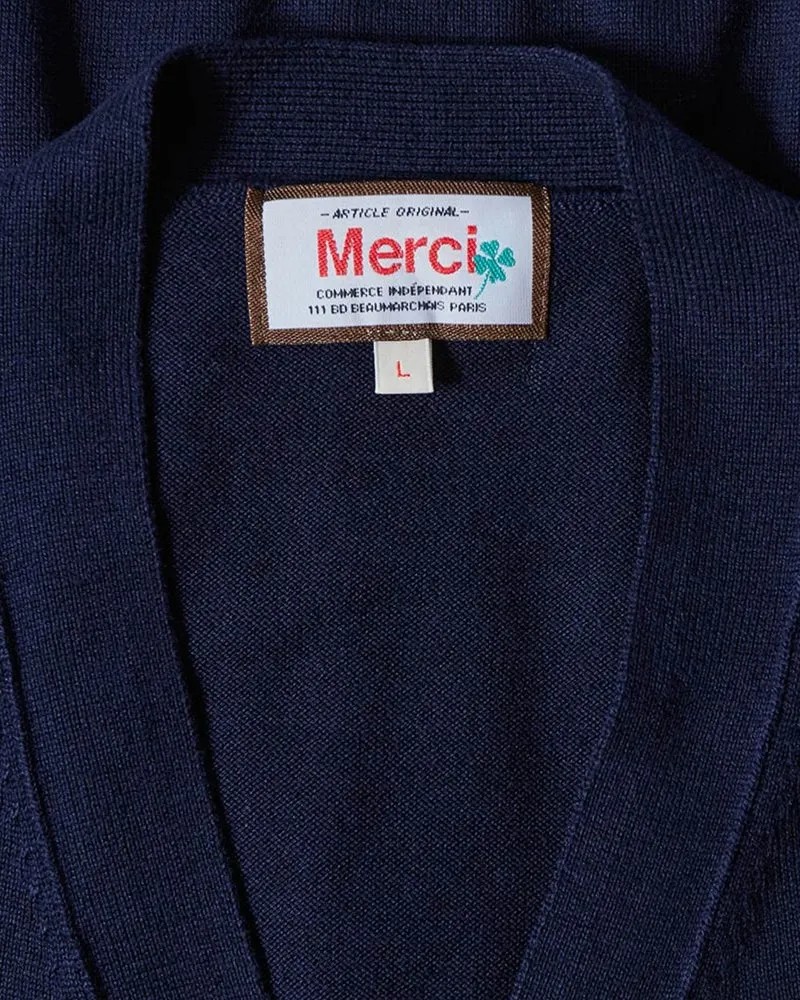 Merci - Cardigan Maximilien - Marine