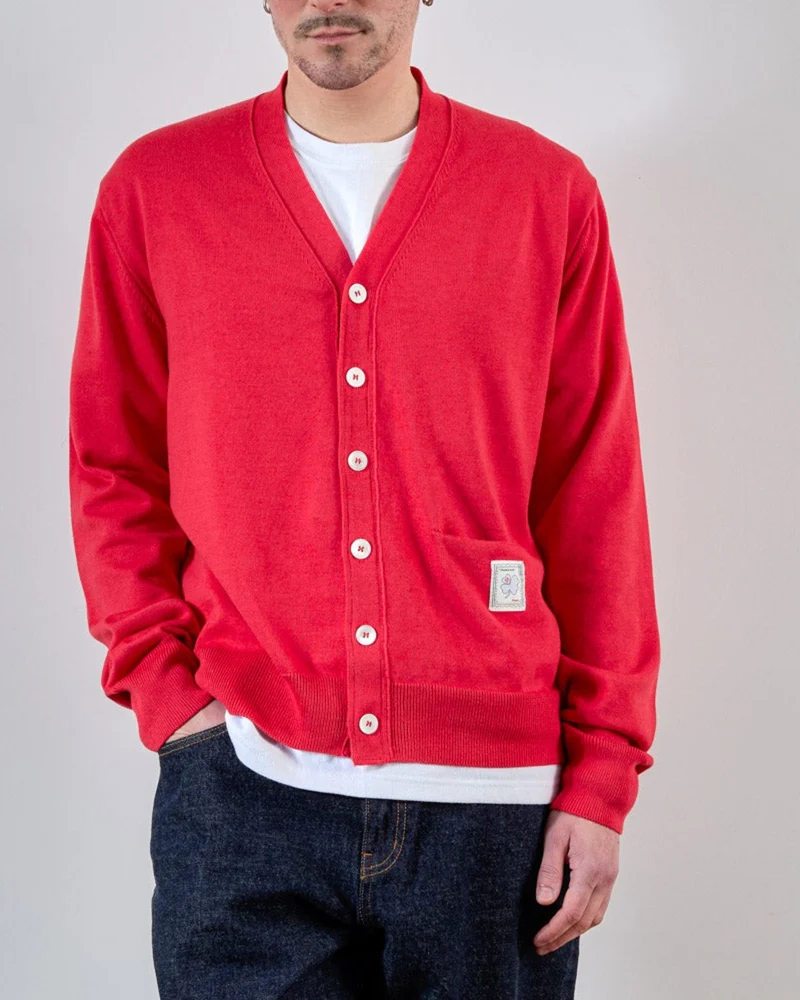 Merci - Cardigan Maximilien - Rouge