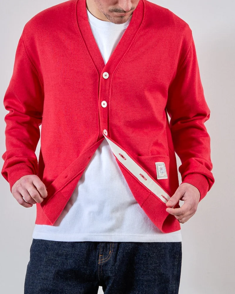 Merci - Cardigan Maximilien - Rouge