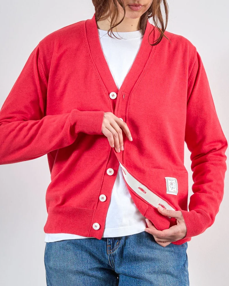 Merci - Cardigan Maximilien - Rouge