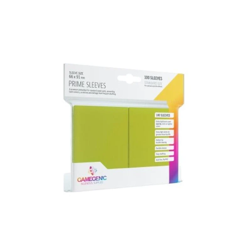 Gamegenic Game Sleeves: Prime Lime 66x91mm (100)