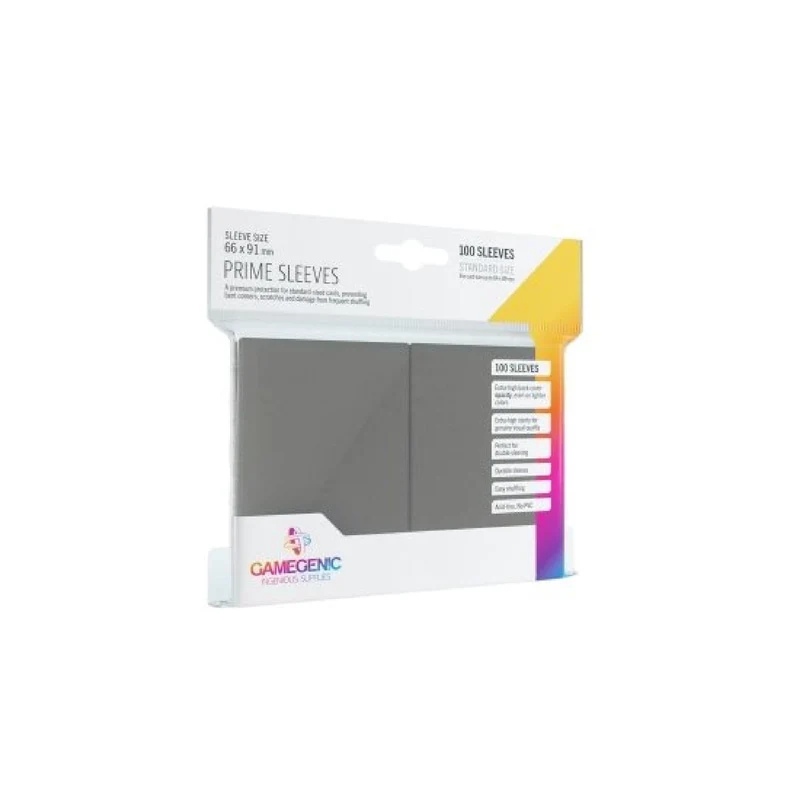 Gamegenic Game Sleeves: Prime Grey 66x91mm (100)