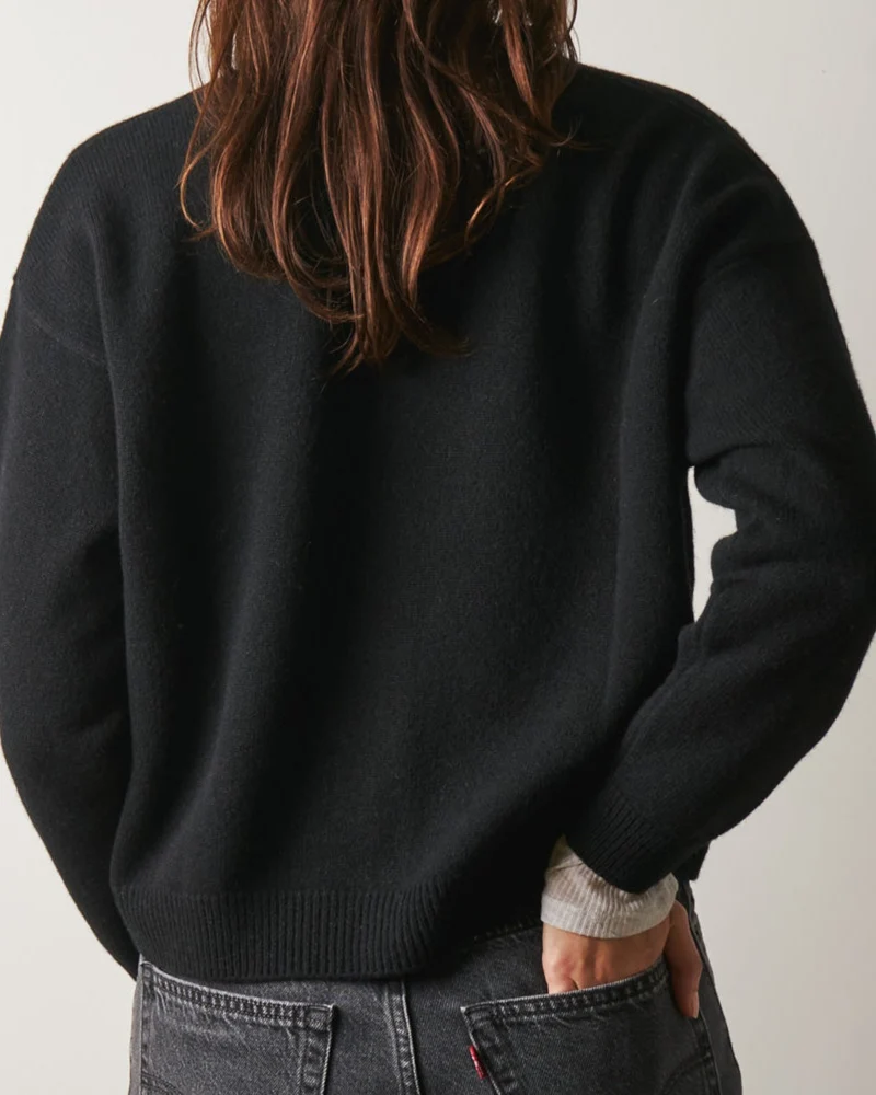 Merci - Gilet Lucia En Laine - Noir