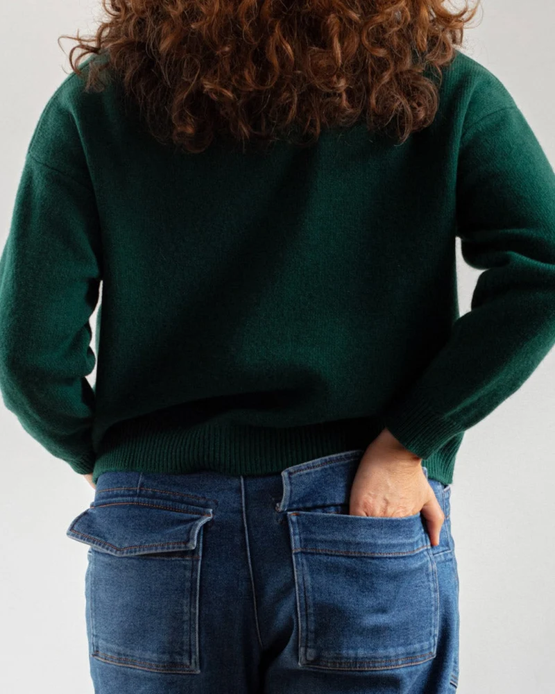 Merci - Gilet Lucia En Laine - Vert