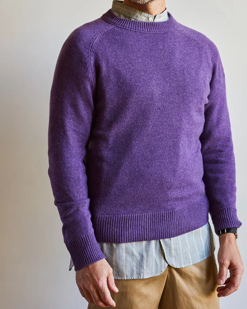 Merci - Pull Sweat Man En Cachemire - Violet