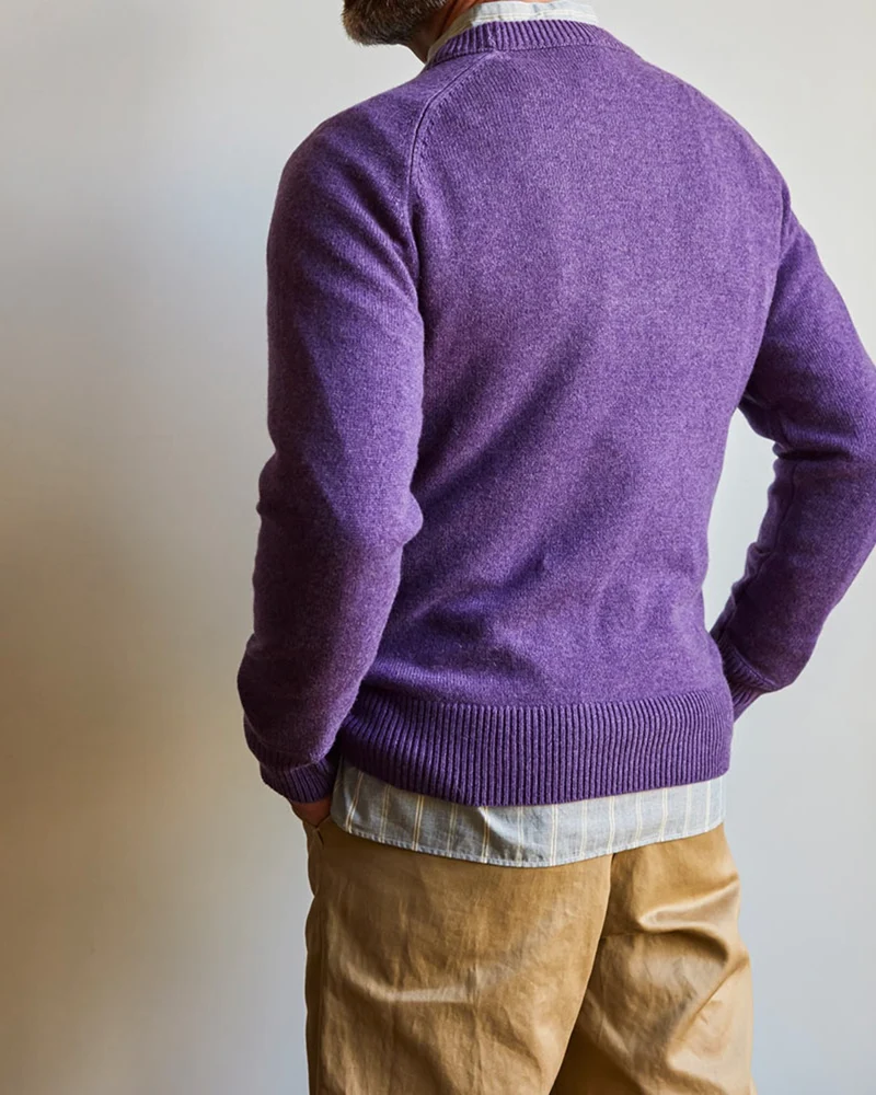 Merci - Pull Sweat Man En Cachemire - Violet