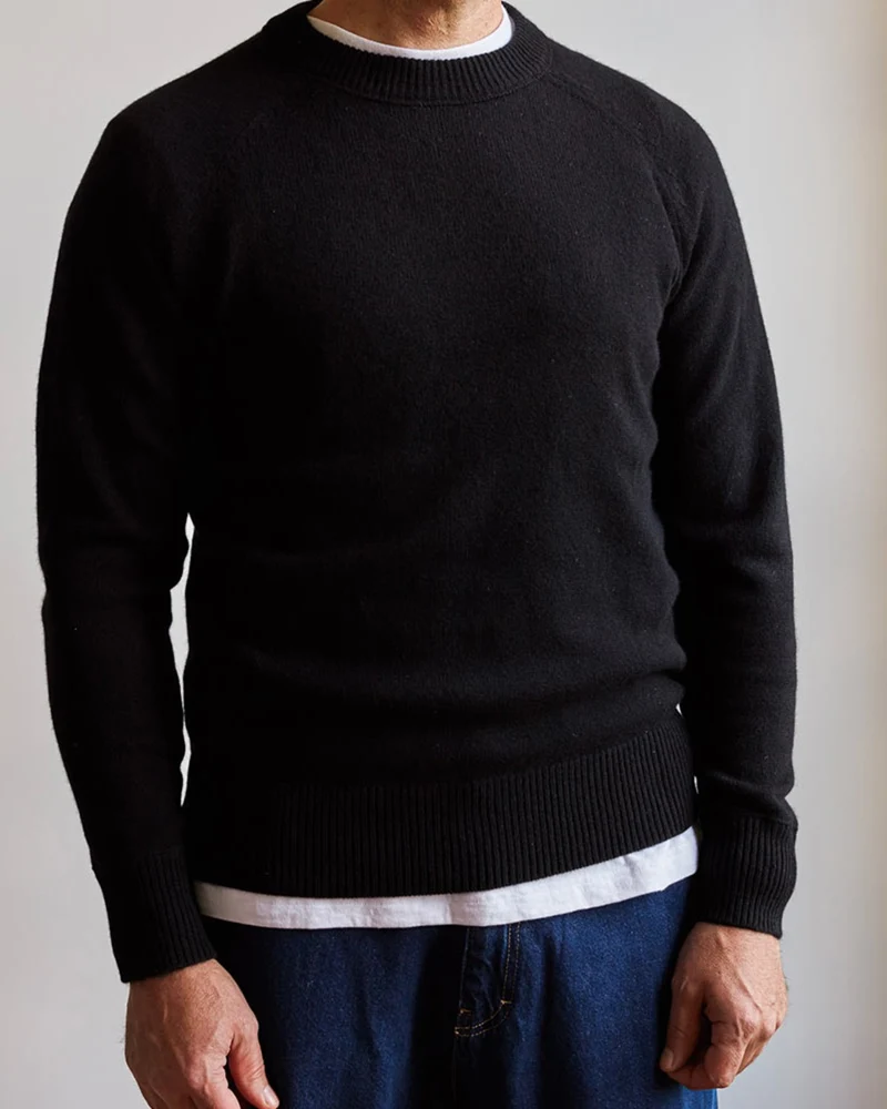 Merci - Pull Sweat Man En Cachemire - Noir