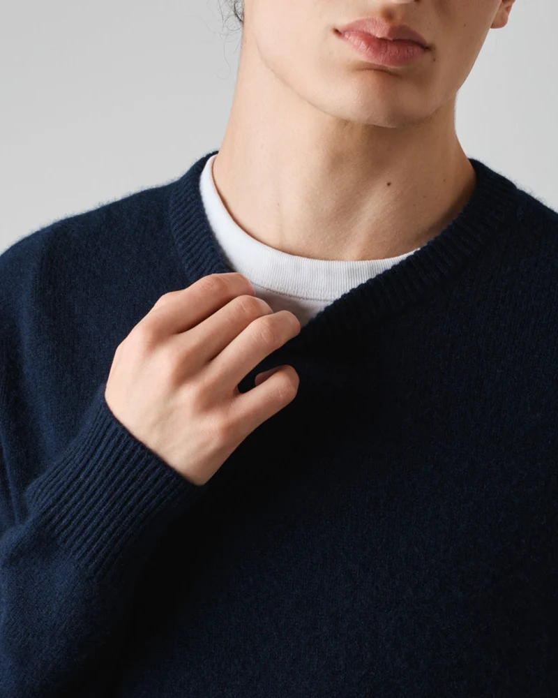 Merci - Pull En Cachemire Claudio - Marine