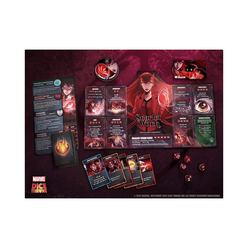 Marvel Dice Throne: 4-Hero Box - Scarlet Witch, Thor, Loki, and Spider-Man (EN)